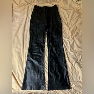 Aritzia Wilfred Vegan Leather Flared Pants